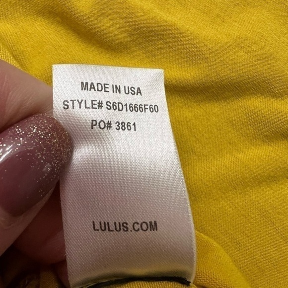 Lulu's Sunny Yellow Mini Dress/ Tunic Top - Picture 9 of 9